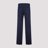 Off White Shibori Jacquard Slim Pant Men