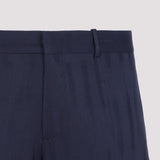Off White Shibori Jacquard Slim Pant Men