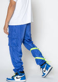 Blank State Men's Swishy Utility Cargo Pants in Royal Blue
