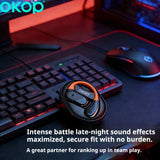 KP-208 Factory Hot Seller OWS Open Ear Bluetooth Headphones Long Battery Life HD Digital Battery Display Ear-Hook Design In Stock