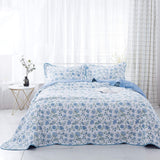 Kasentex Reversible Lightweight Cotton Floral Bedding Set Twin/Queen/King - Comfortable Home Bedding