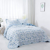 Kasentex Reversible Lightweight Cotton Floral Bedding Set Twin/Queen/King - Comfortable Home Bedding