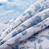 Kasentex Reversible Lightweight Cotton Floral Bedding Set Twin/Queen/King - Comfortable Home Bedding
