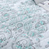 Kasentex Reversible Lightweight Cotton Floral Bedding Set Twin/Queen/King - Comfortable Home Bedding