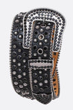 Mix Studs Crystal Western Belt