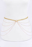 Layered Iconic Chain Belt