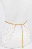 Layered Iconic Chain Belt