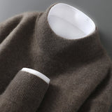 Men's Casual Loose-Fitting Cashmere Base-Layer Sweater