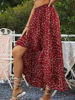 High low ruffle skirt