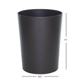 Bronze Metal Bathroom Wastebasket, Mainstays 2.2 gal