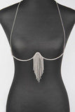 Fringe Rhinestone Iconic Bra Chain