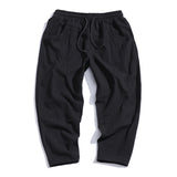 Loose Cotton Linen Cropped Harem Pants Casual