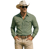 Mens Fashionable Loose-Fit Lapel Shirt For Summer