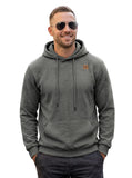 Mens Highly Elastic Jacquard Hooded Long-Sleeve Sweatshirt