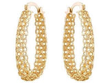 18K Gold Plated Hoop Earrings