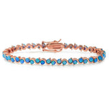 18K Gold Plated Opal Tennis Bracelets