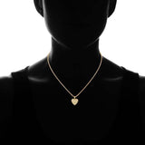 18k Gold Plated Puffed Heart Pendant Necklace