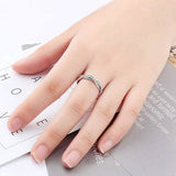 18K White Gold Braided Eternity Band