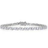 18K White Gold Plated Tennis Bracelets