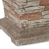 Alora 19" Outdoor 40K BTU Natural Stone Fire Column (SAK36771)