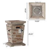 Alora 19" Outdoor 40K BTU Natural Stone Fire Column (SAK36771)