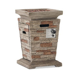 Alora 19" Outdoor 40K BTU Natural Stone Fire Column (SAK36771)