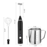 19-Pack: USB Electric Milk Coffee Frother Pitcher Set