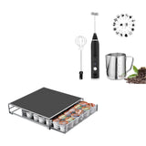 19-Pack: USB Electric Milk Coffee Frother Pitcher Set