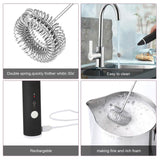 19-Pack: USB Electric Milk Coffee Frother Pitcher Set