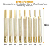19-Piece: Hammer Punch Set Drift Pin Punch Kit with Portable Storage Box