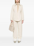 Bottega Veneta Women Back Print Straight Leg Jeans