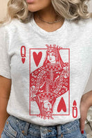 “QUEEN OF HEARTS”GRAPHIC TEE