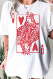 “QUEEN OF HEARTS”GRAPHIC TEE