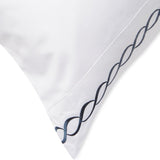 600 Thread Count Rope Embroidered Pillowcase Pair