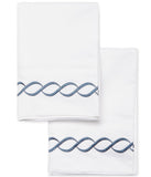 600 Thread Count Rope Embroidered Pillowcase Pair