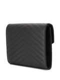 Saint Laurent Women Cassandre Matelassé Flap Pouch In Grain De Poudre Leather