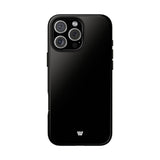 JET BLACK | Tough Phone Case