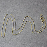 14k Yellow Gold Diamond Cut Cable Link Chain 0.8mm