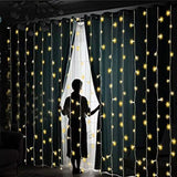 19.6 x 6.6 FT. 448 LED Warm White Waterproof String Fairy Curtain Lights