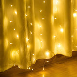 19.6 x 6.6 FT. 448 LED Warm White Waterproof String Fairy Curtain Lights