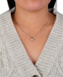 Giani Bernini Crystal and Cubic Zirconia Halo 18in Pendant Necklace