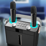 Outdoor Bluetooth Speaker Karaoke Double Microphone Classroom Teaching Meeting Party
