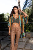 Kachina Patterned Knitted Cardigan Style Ruana