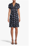 Anne Klein Women's Print Faux Wrap a-Line Dress, Size 10