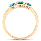1.03 Carat Genuine Blue Diamond 14K Yellow Gold Ring