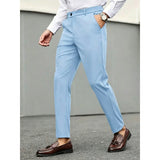 Summer Thin New Mens Solid-color Slim-fit European And American Casual Pants