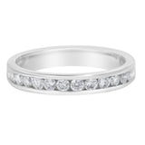 14K White Gold 1/2 cttw Diamond Band Ring (I-J Color, I2-I3 Clarity) - Size 7