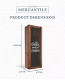 STUDIO MERCANTILE WINE KEEPSAKE BOX - ELEGANT GIFT & CORK DISPLAY