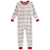 Family Pajamas Matching Winter Fairisle One-Piece Gray