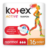 Kotex Active Normal Tampons for Reliable Protection 16 Count